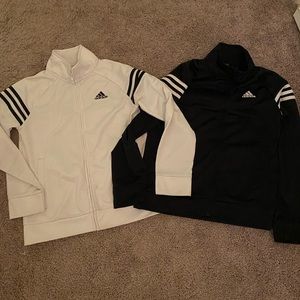 BUNDLE! Two boys 10-12 adidas jackets.